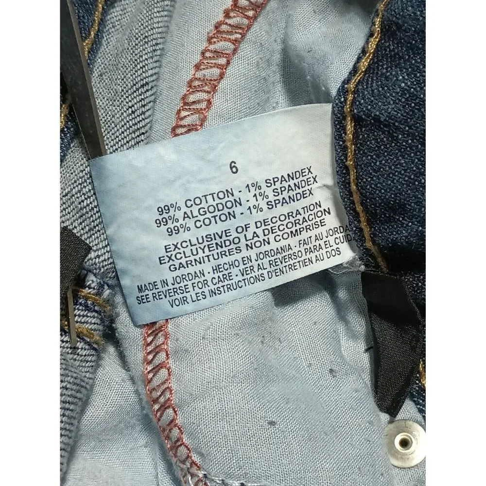 Nine West Jeans Womens Size 6 Straight Leg Blue Denim High Waist - Picture 13 of 15